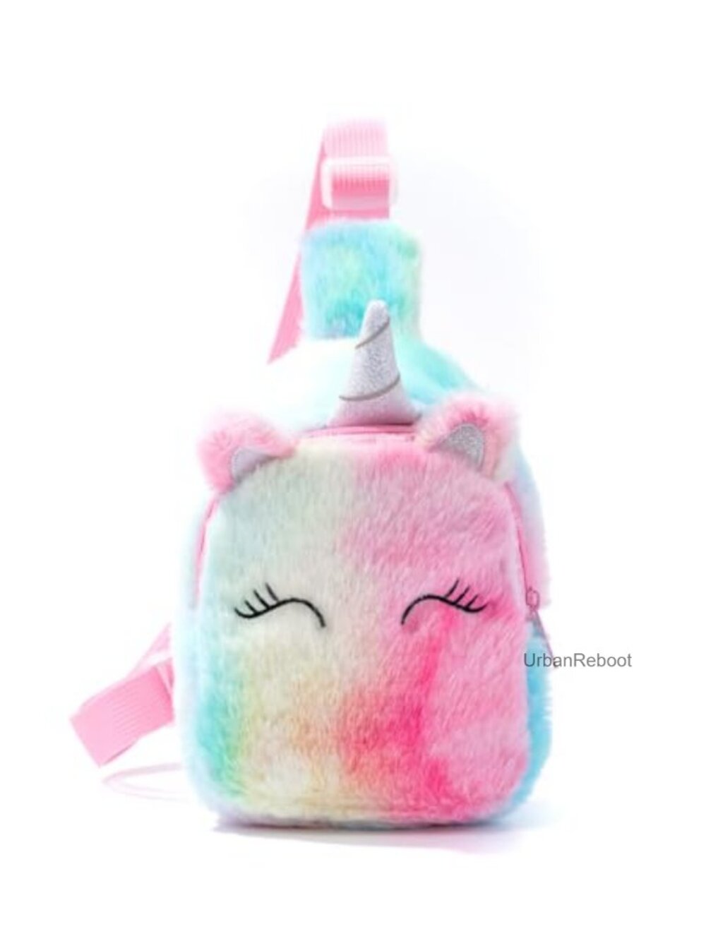 Kids Crossbody Bag Plush Sling Bag Unicorn Mini Purse for Girls